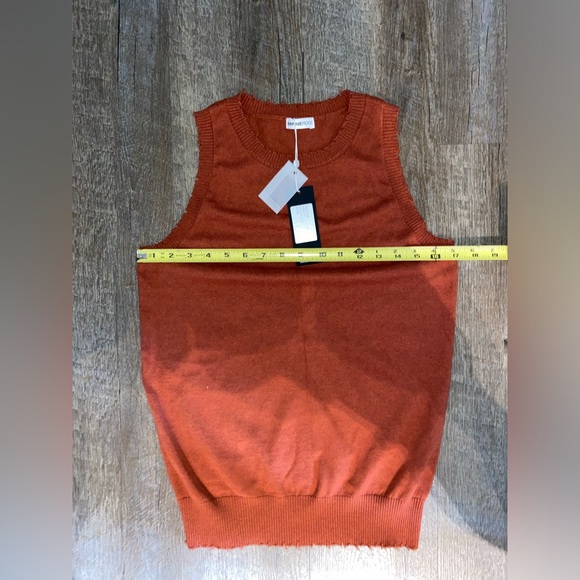 Minnie Rose Frayed Tank Cotton Cashmere (read description) - Picture 7 of 11